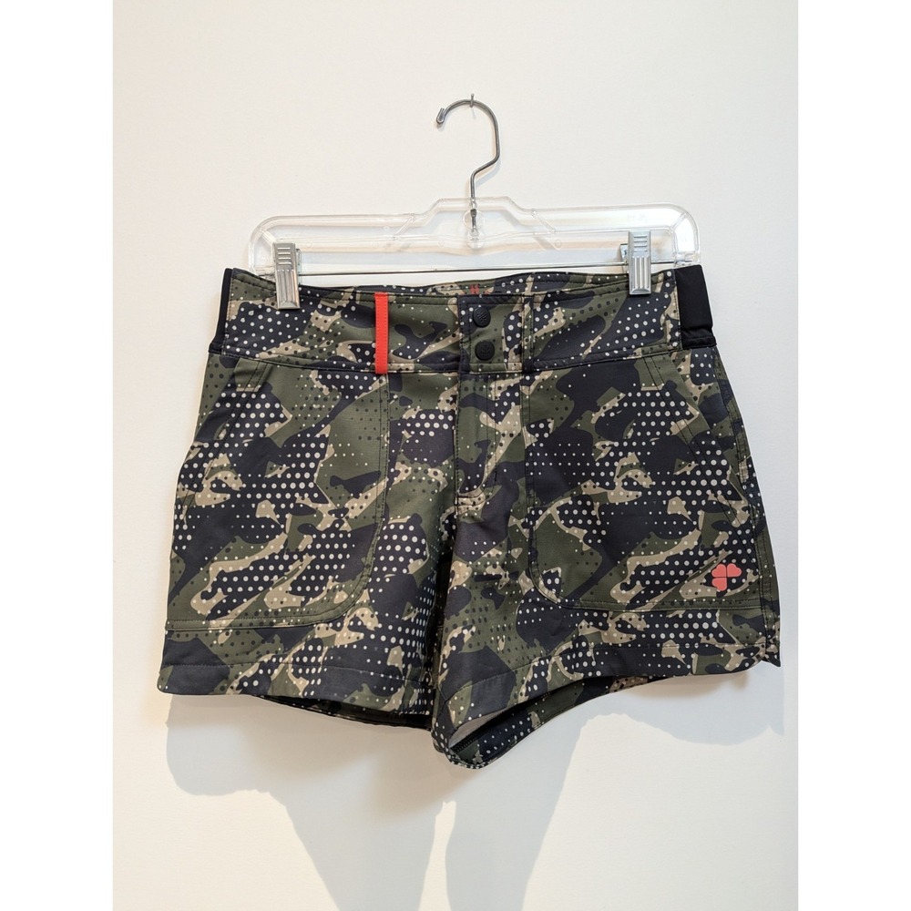 Krimson Klover Rory Camo Poly Blend Stretch Casual Shorts Trunks Womens‎ Small